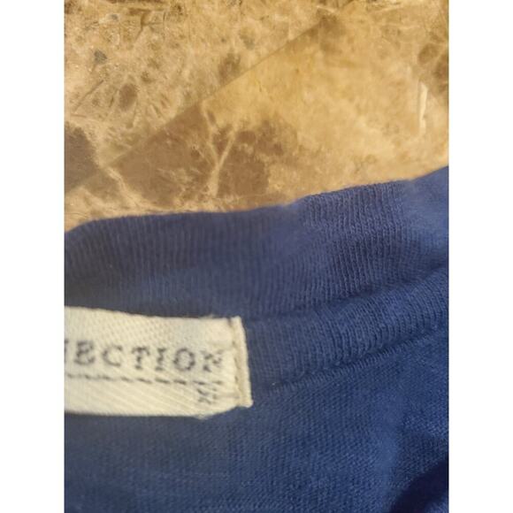 Blue Short‎ Sleeve Top Flowy Tunic Relaxed Fit Everyday Casual XL - Picture 5 of 5